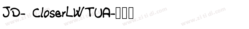 JD- CloserLWTUA字体转换